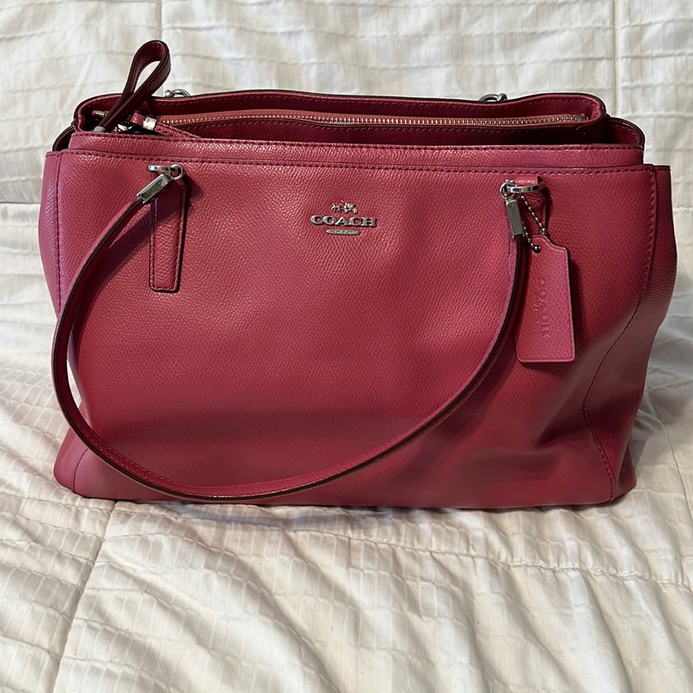 Coach pink shoulder bag